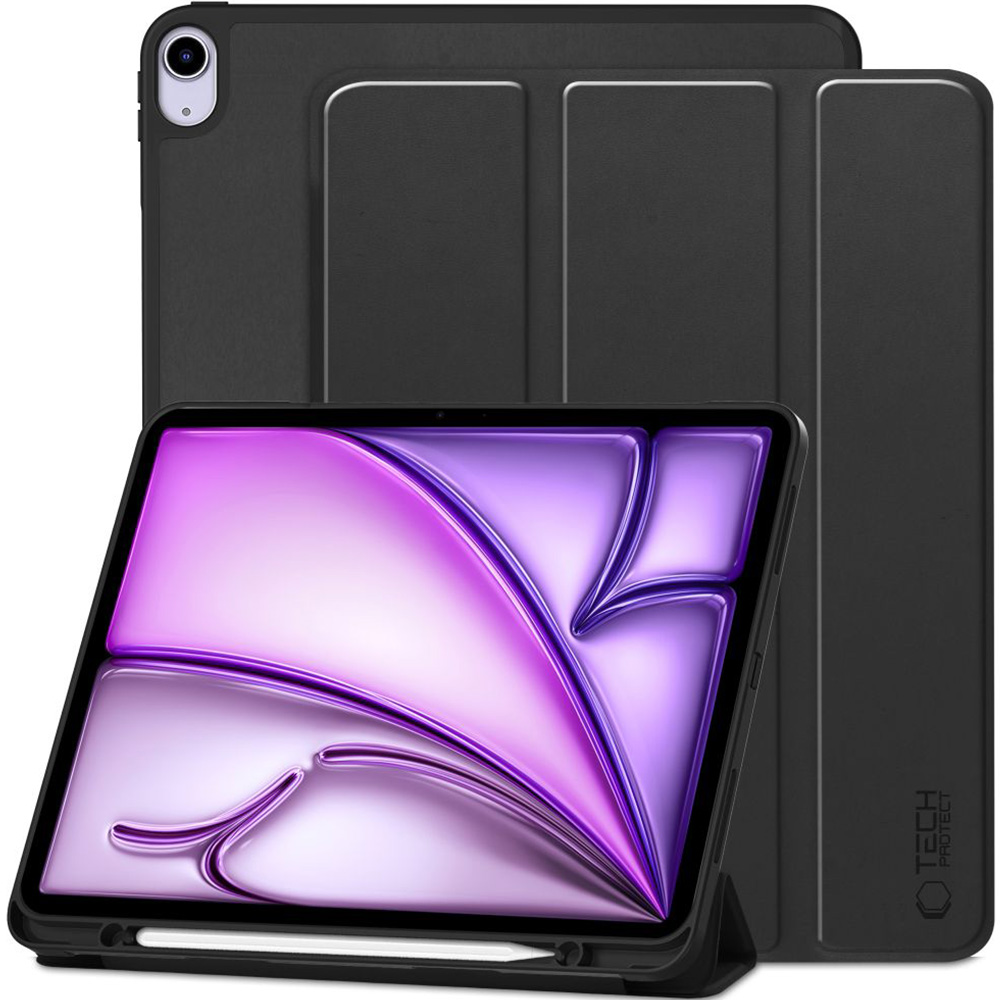 Etui z klapką Tech-Protect SC Pen do Apple iPad Air 13" 2024, czarne